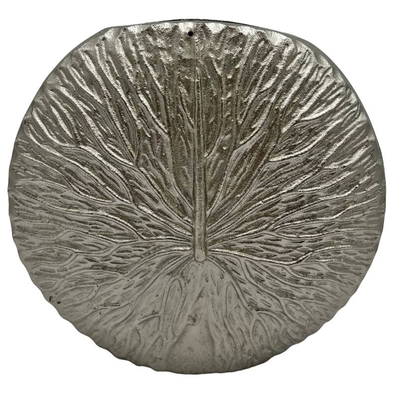 11 Inch Tall Decorative Handmade Aluminum Round Flower Vase