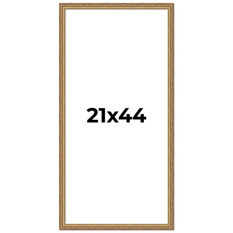 21x44 Frame Red Solid Wood Picture Frame Width 1.75 Inches | Interior Frame Depth 1 13/16 Inches
