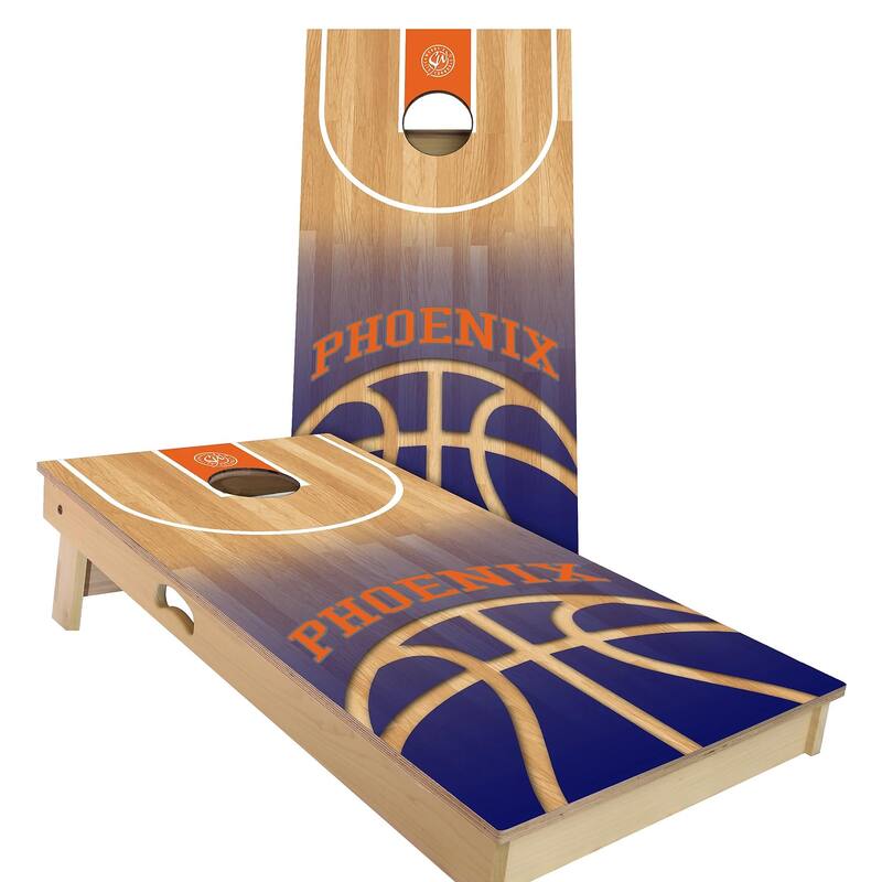 Phoenix Basketball Outdoor Cornhole Board Set - Backyard 2x4 - NO Accessories