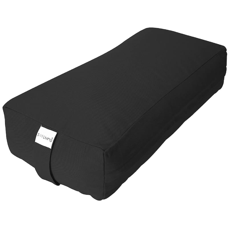 Sol Living Rectangular Yoga Bolster Meditation Cushion - Cotton