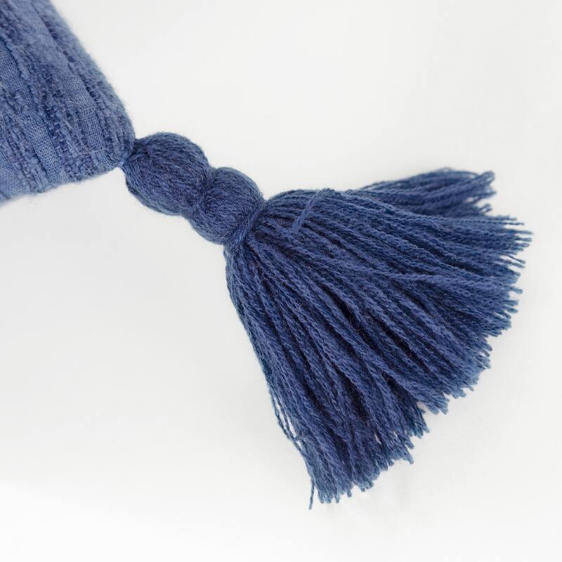 Solid With Tonal Abstract Cotton Pillow Cover