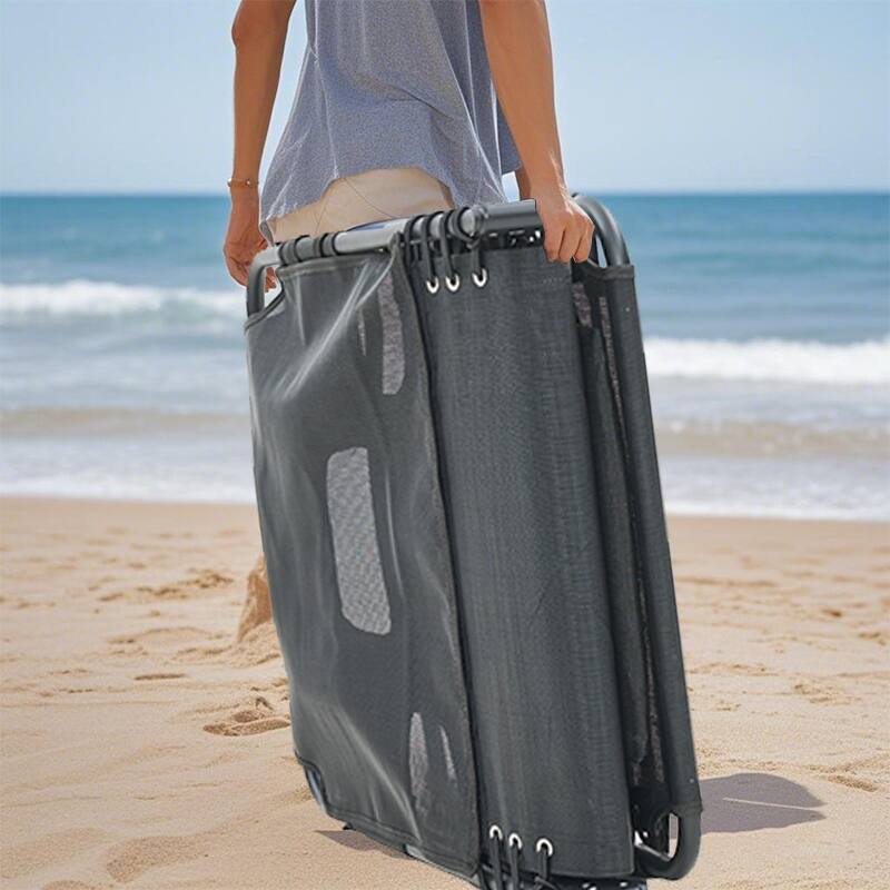 Chaise Lounge Chair Set of 2, 5-Position Adjustable Sunbathing, Foldable Tanning Chair with Face & Arm Holes - 2-Piece