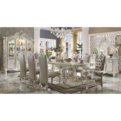 ACME Versailles Hutch & Buffet, Bone White (1Set/2Ctn)