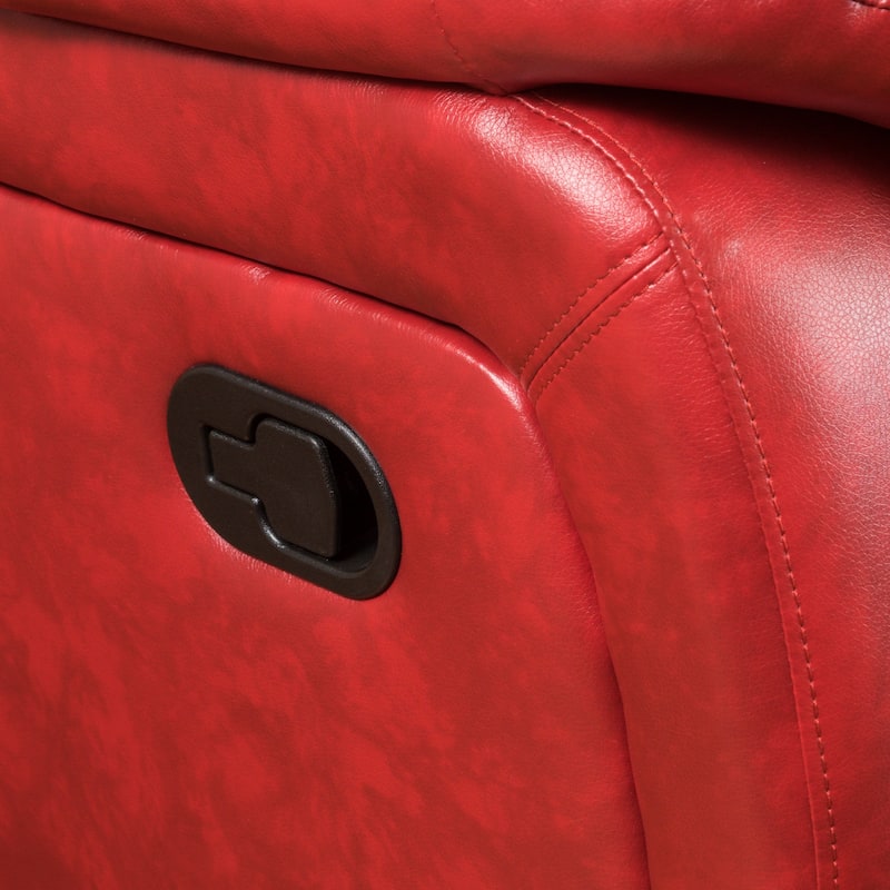 Hawthorne PU Leather Glider Recliner Chair by Christopher Knight Home