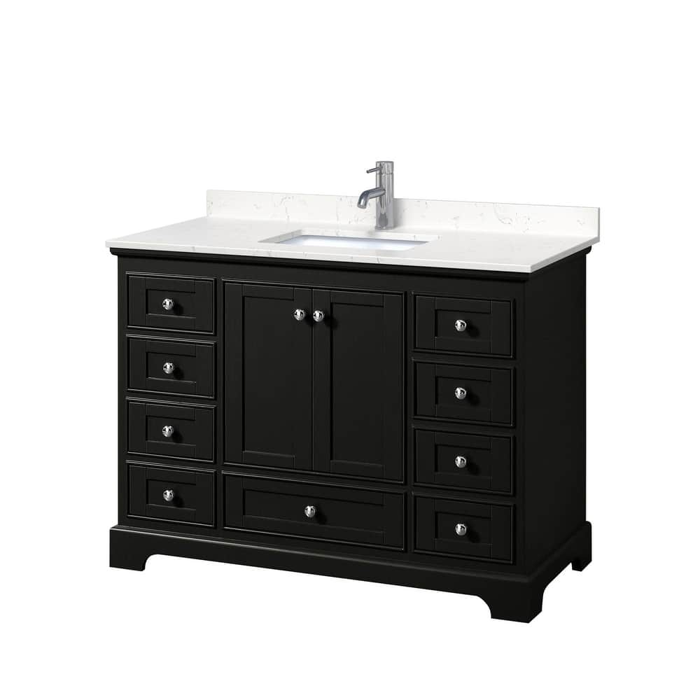 Wyndham Collection Deborah 48" Free Standing Single Basin Vanity Set
