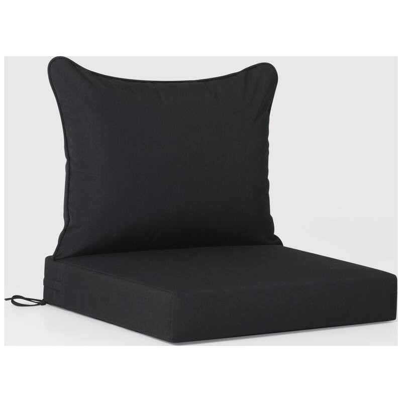 Birchwood All Weather HDPE Outdoor Patio Deep Seating Gray Club Chair With Cushions (1-Piece)