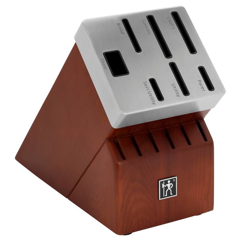 HENCKELS Solution Self-Sharpening Knife Block Set - Brown