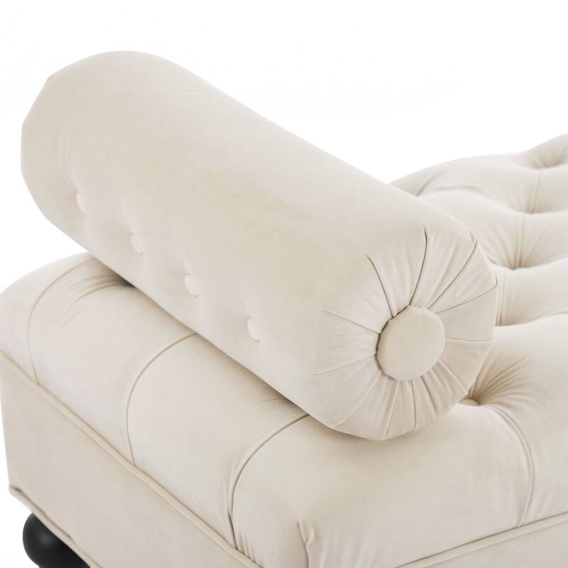 Comfy Upholstered Footstool,Ottoman for Bedroom,Living Room, Entryway