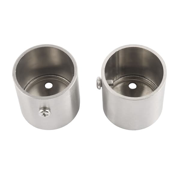 Shop Stainless Steel Cylinder Shape Closet Rod Bracket Flange