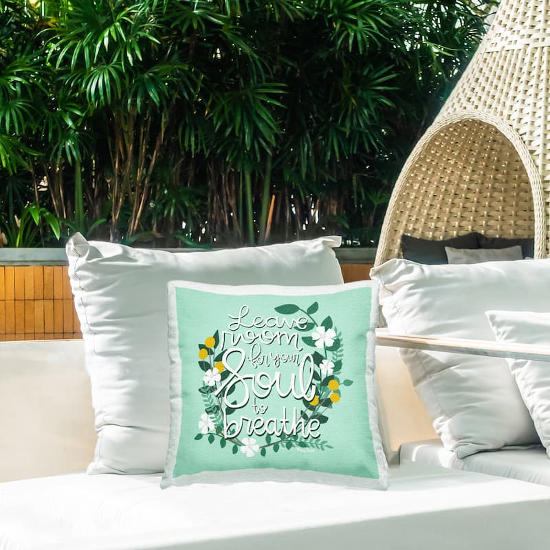 Stupell Room For Soul To Breathe Printed Outdoor Throw Pillow Design by Mandy Ford Art + Illustration