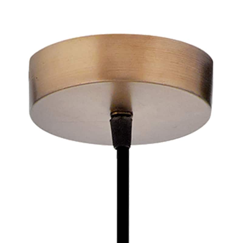 Bathsheba River of Goods Bell-Shaped Pendant Lamp with Silver Glass Shade - 7" x 7" x 15.25"/74.25"