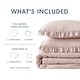 preview thumbnail 2 of 8, Chelsea Square Himari Diamond Quilted Ruffle Edge Comforter Set