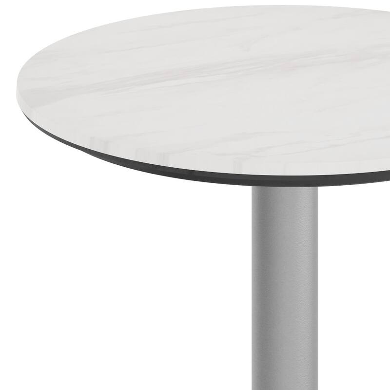 Commercial All-Weather HPL Tabletop with Round Base