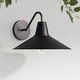 preview thumbnail 2 of 20, Zemi Mid-Century Modern Vintage Wall Sconce, Indoor or Outdoor Decorative Wall Lamp for Bedroom, Living Room or Porch Indoor/Outdoor - Matte Black - Single