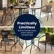 preview thumbnail 9 of 34, 3-piece Outdoor Table/Chair Set - 28.75"W x 28.75"D x 28"H