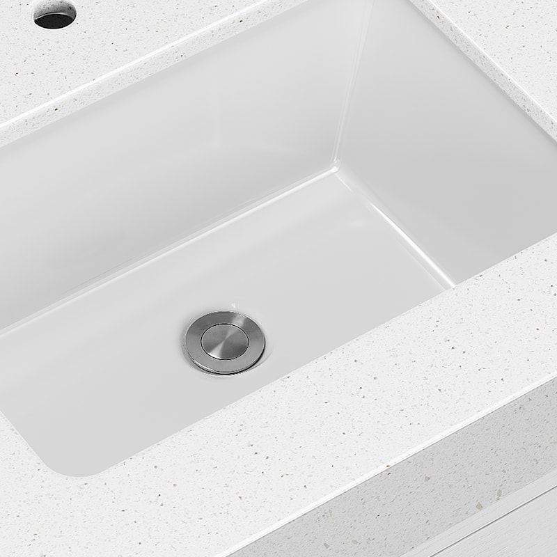 Moasis 40"/48" Wide Floating Wall Mounted Bathroom Vanity with 2 Drawers & 2 Storage Cabinet