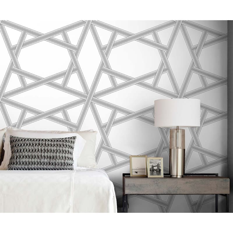 NextWall Crossroads Geo Peel and Stick Wallpaper