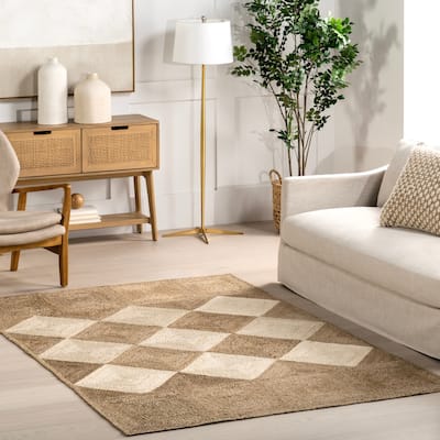 Nuloom Kiraz Diamond Trellis Jute Area Rug