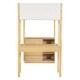 preview thumbnail 44 of 46, Teddy Fleece Twin Size Loft Bed Wood Bed w/ Storage Shelves, Drawers & Desk
