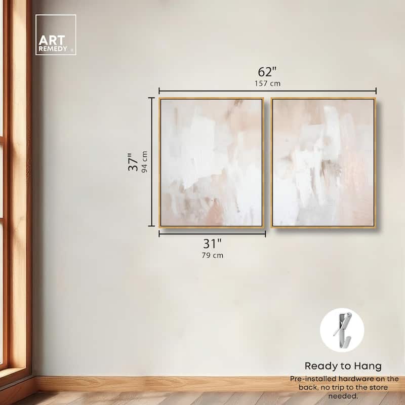 Opalescent Hues III Canvas Set of 2 by Art Remedy