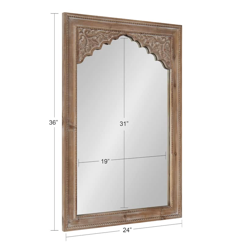 Kate and Laurel Shivani Wood Framed Mirror