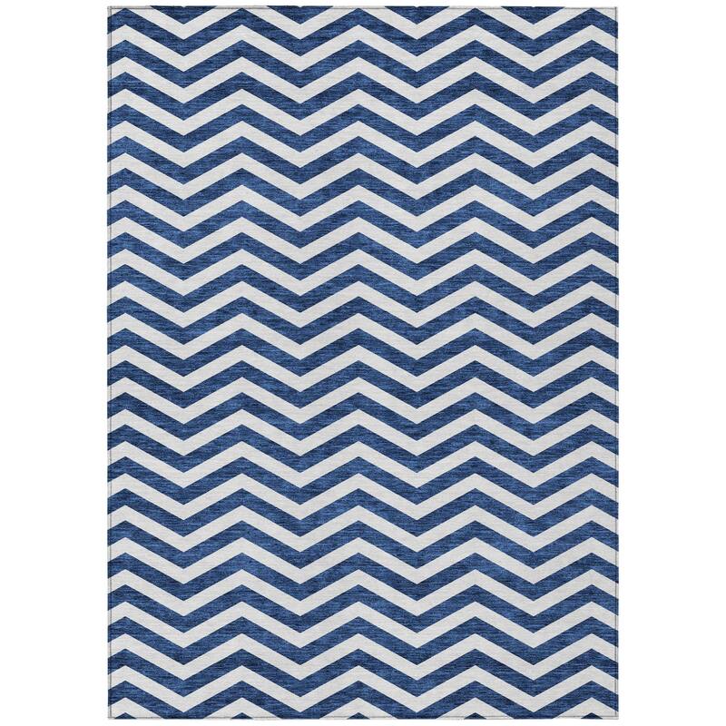 HomeRoots Chevron Transitional Rectangle Outdoor Rug