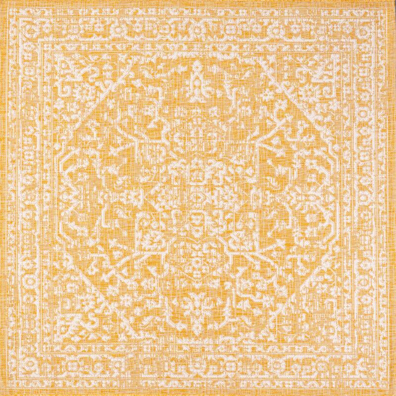 JONATHAN Y Medallion Textured Weave Indoor/Outdoor Area Rug