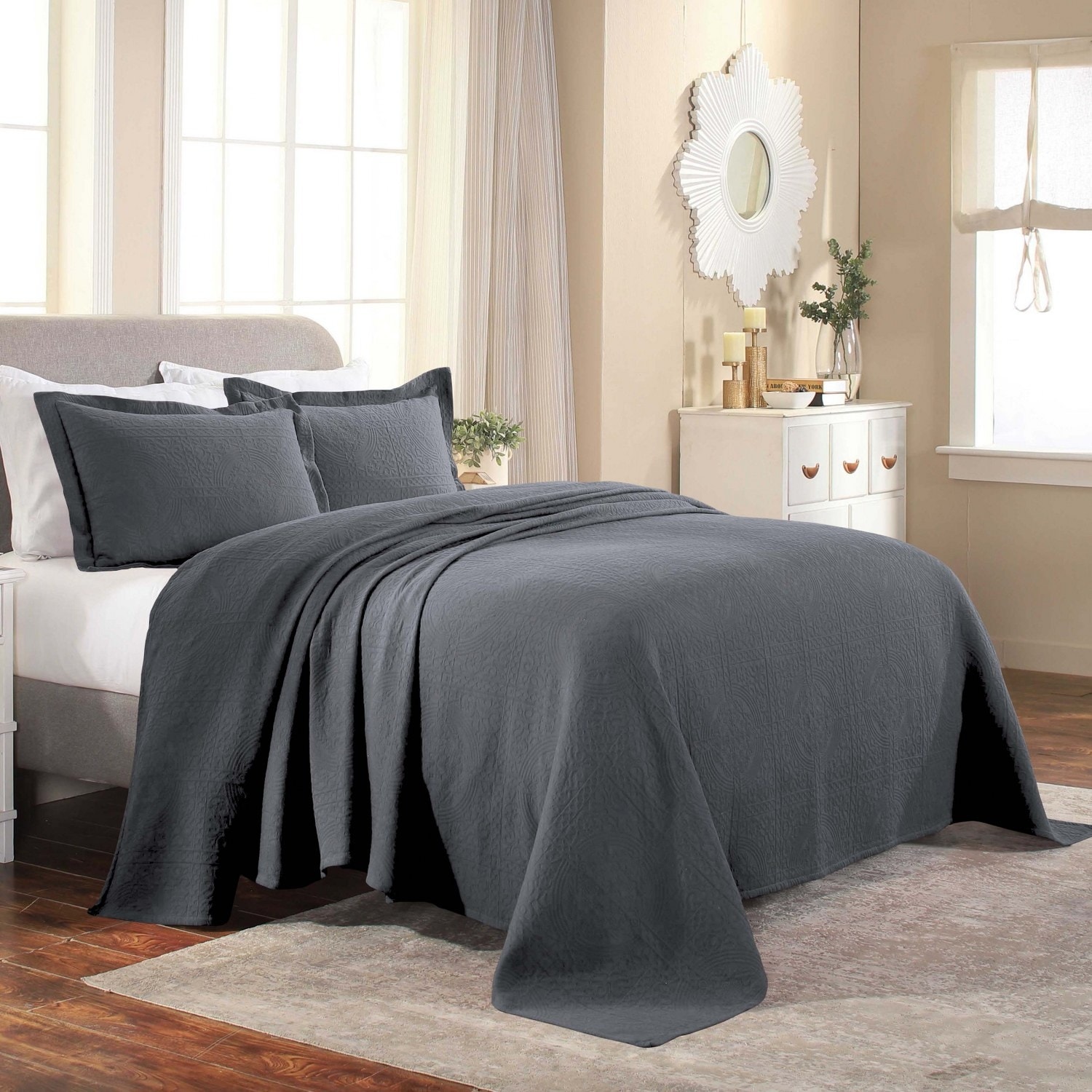 Matelasse bedspread on sale