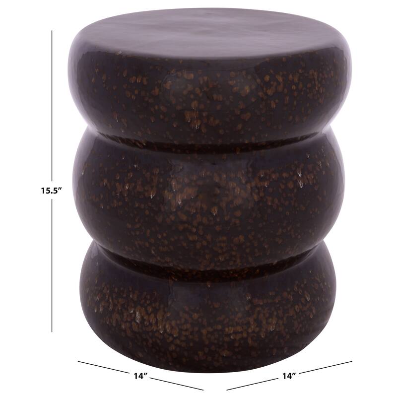 SAFAVIEH Home Emi, 16-inch, Ceramic Garden Stool - 14"W x 14"D x 16"H