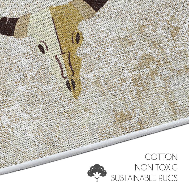 SussexHome Non-Skid Ultra-Thin Area Rugs for Laundry Room, Entryway, Bathroom and Kitchen - Washable Multipurpose Floor Mat