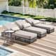 Option Brown Wicker Beige Cushion
