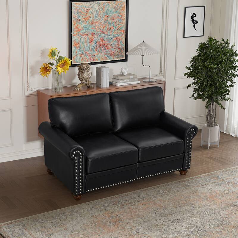 Two-Seater Sofa with Faux Leather - Durable and Comfortable