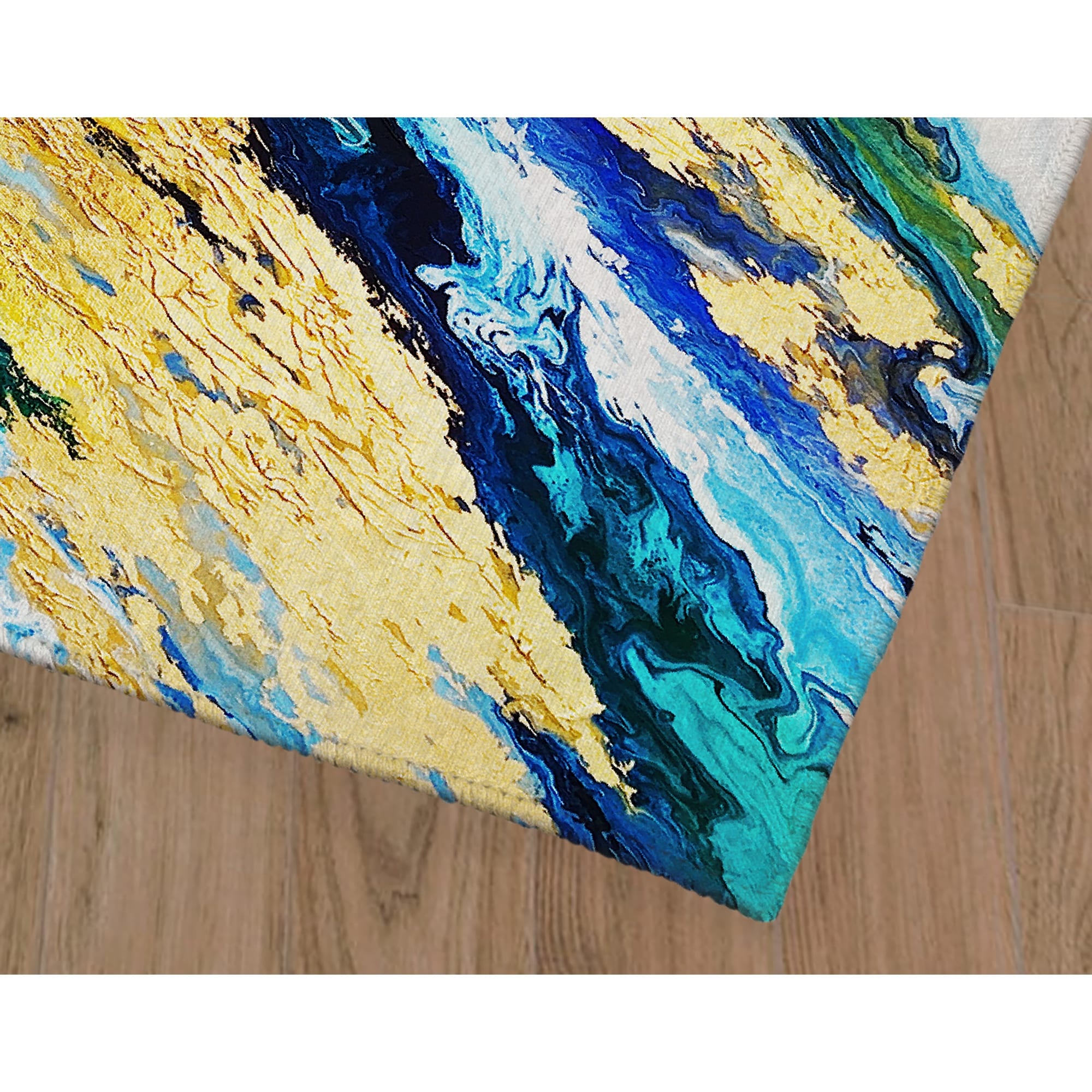 Lapis And Emerald Kitchen Mat By Alyson Mccrink Overstock 32029169