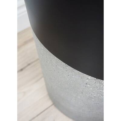 Lux Betona 28 Inch Fiberglass and Concrete Pot Planter
