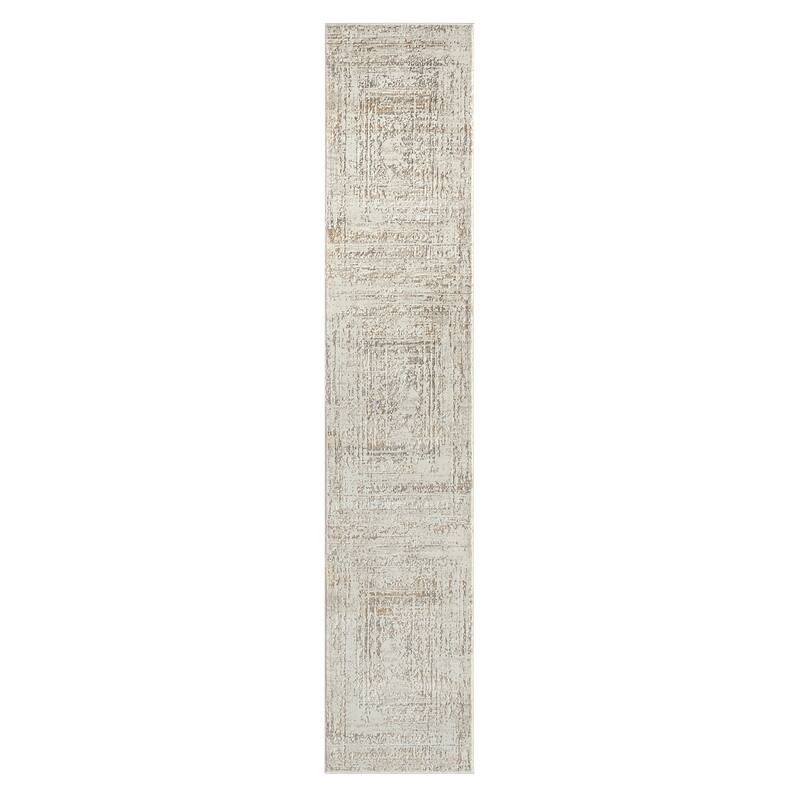 Sevita Beige/Gray Transitional High-Low Textured Indoor Area Rug