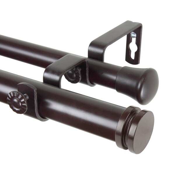 Shop Rod Desyne Bun 1 Quot Steel Double Curtain Rod 66 Quot 120