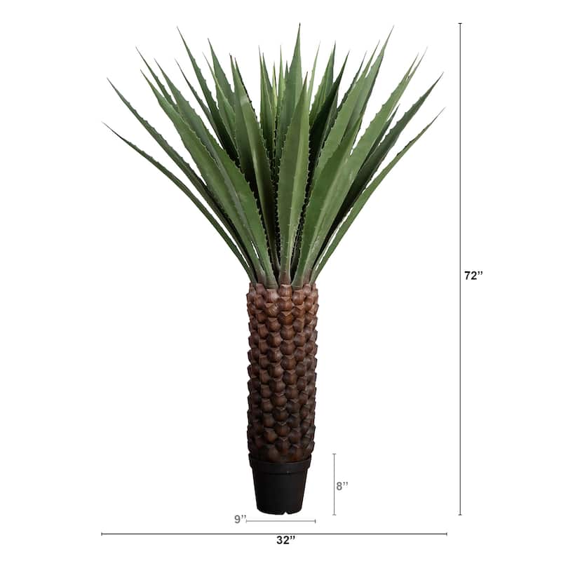 Large Agave Artificial Plant - 6' - Green