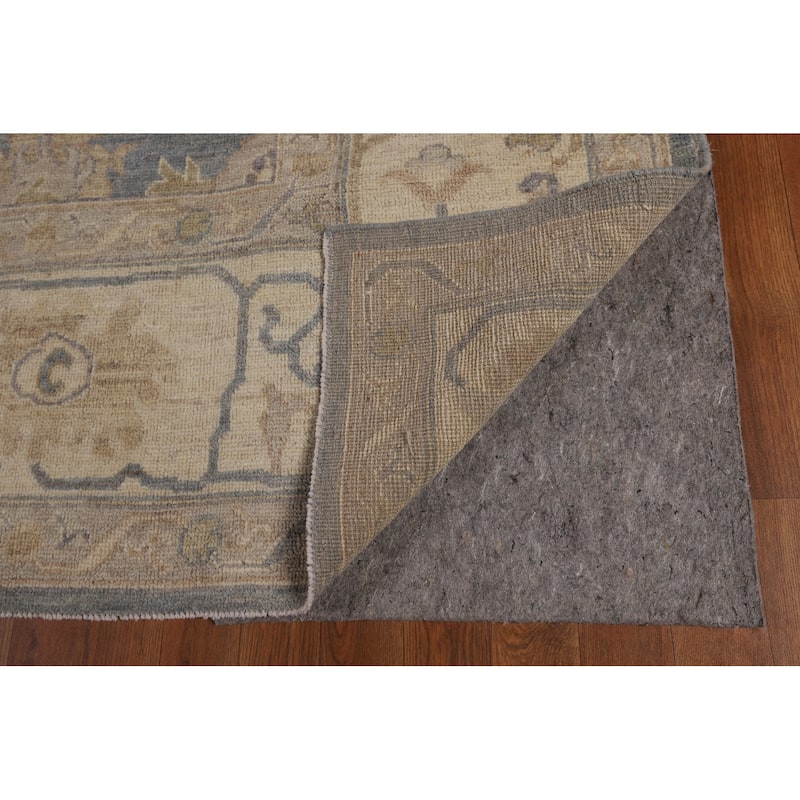 Floral Oushak Turkish Area Rug Handmade Wool Carpet - 8'1"x 9'10"