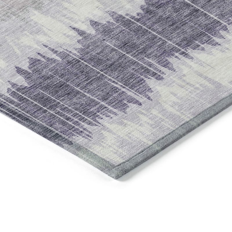 HomeRoots Striped Transitional Rectangle Outdoor Rug
