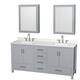 Option Gray / Giotto Quartz Top / Brushed Chrome Hardware