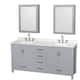 Option Gray / Giotto Quartz Top / Brushed Chrome Hardware