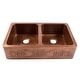 preview thumbnail 2 of 1, Sinkology Ganku Copper 36" Double Bowl Undermount Farmhouse Apron Kitchen Sink