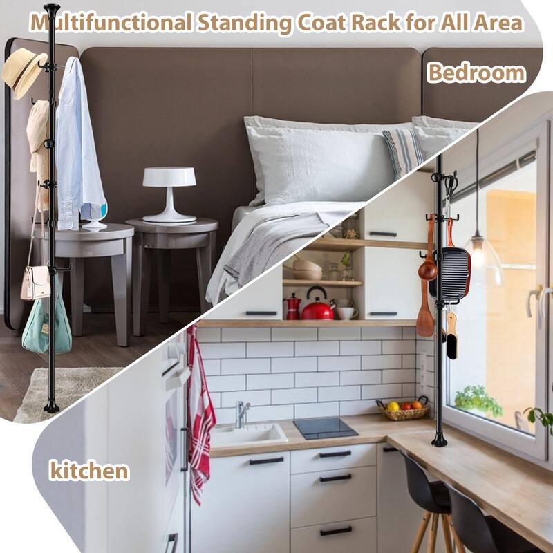 Coat Rack Freestanding - 110"D x 50"W x 56"H