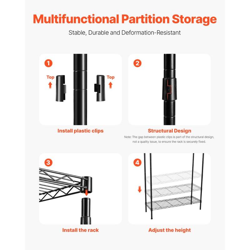 Adjustable Laundry Room Storage Shelf Over Washer and Dryer Sturdy Carbon Steel Organizer Rack