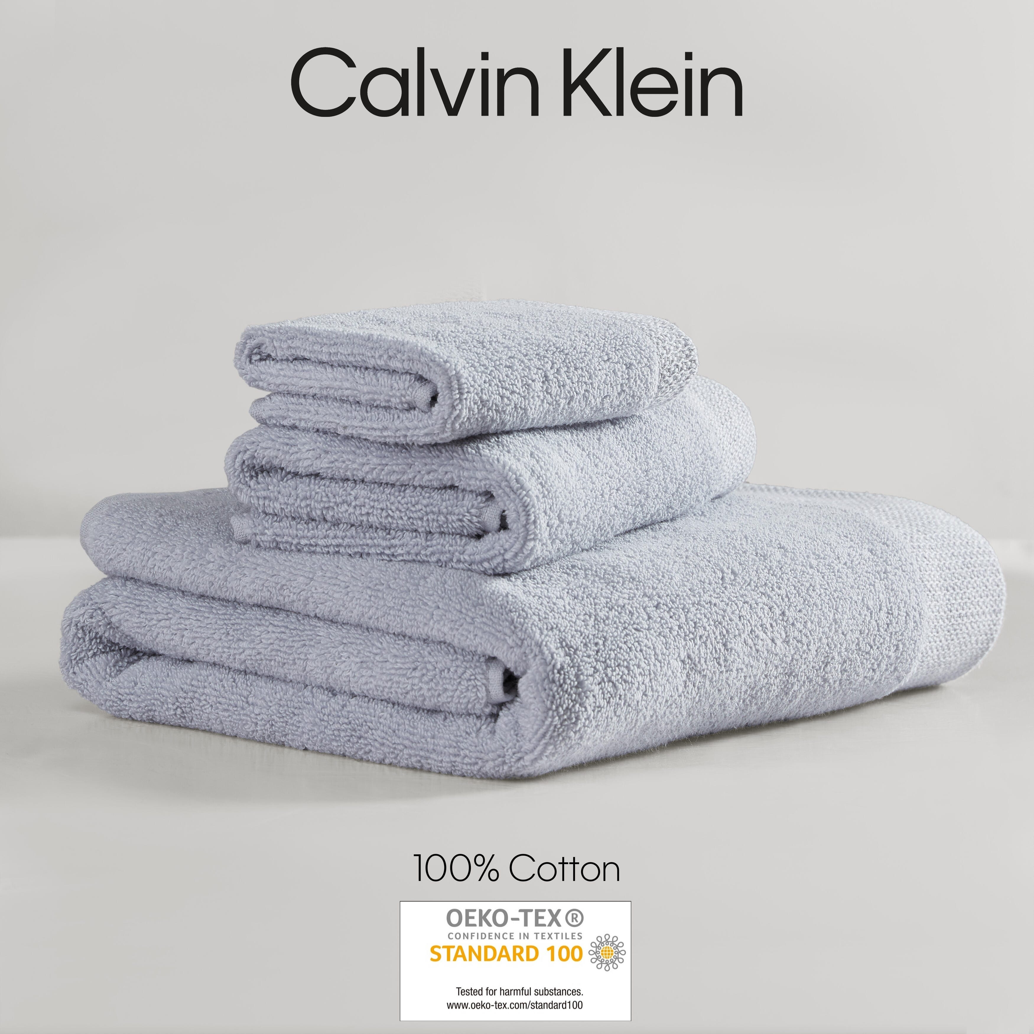 Calvin Klein Entwine Solid Cotton 3 Piece Towel Set 3 Piece Bed Bath Beyond 39613323