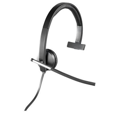 Logitech 981-000513 Usb Headset Mono H650e , Corded Single-Ear Headset
