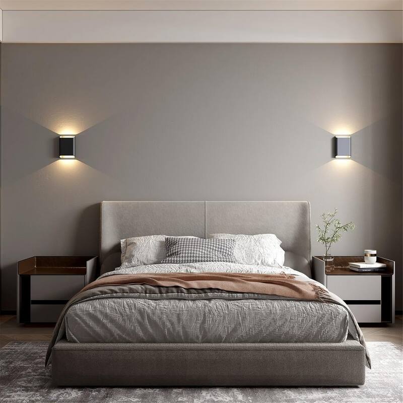 7.8 inch wall light black porch light metal kitchen light