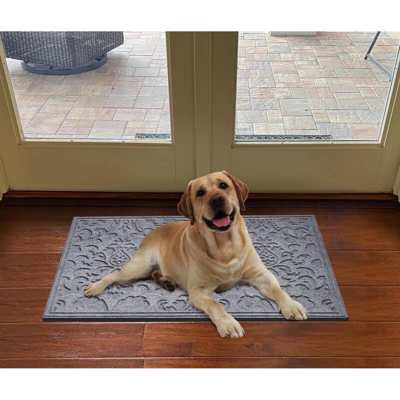 A1HC New All Weather Superior Dirt and Moisture Absorbing Polypropylene Door Mat with Non-Slip Backing for Inside Outside Use