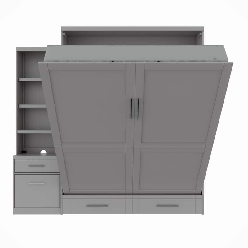 Brentwood Queen Murphy Bed with One Pier