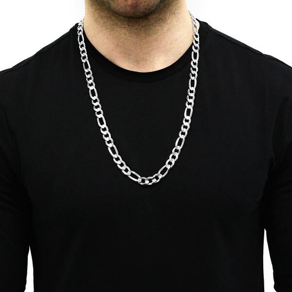 20" 2mm Silver Plated Figaro Chain Necklace 4.0 Grams From USA! Brand New 20" 2mm Silver Plated Figaro Chain Necklace 4.0 Grams From USA! Brand New